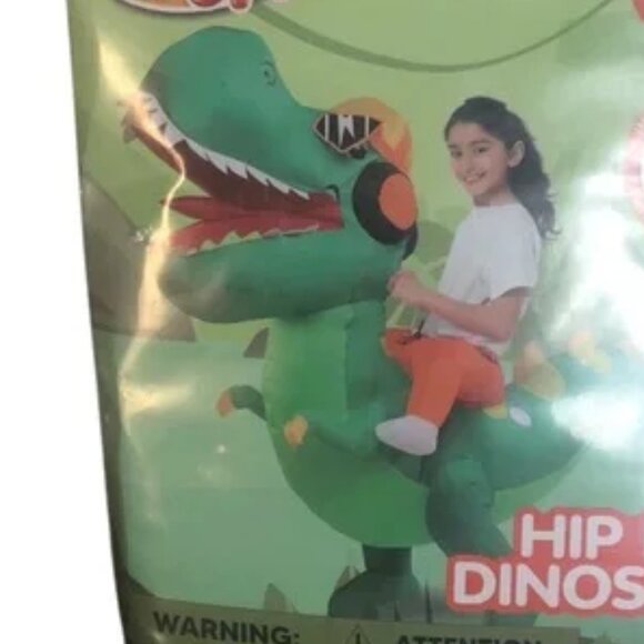 Spooktacular Creations youth Inflatable Costumes Ride On Cool Dinosaur Costume - Picture 4 of 4